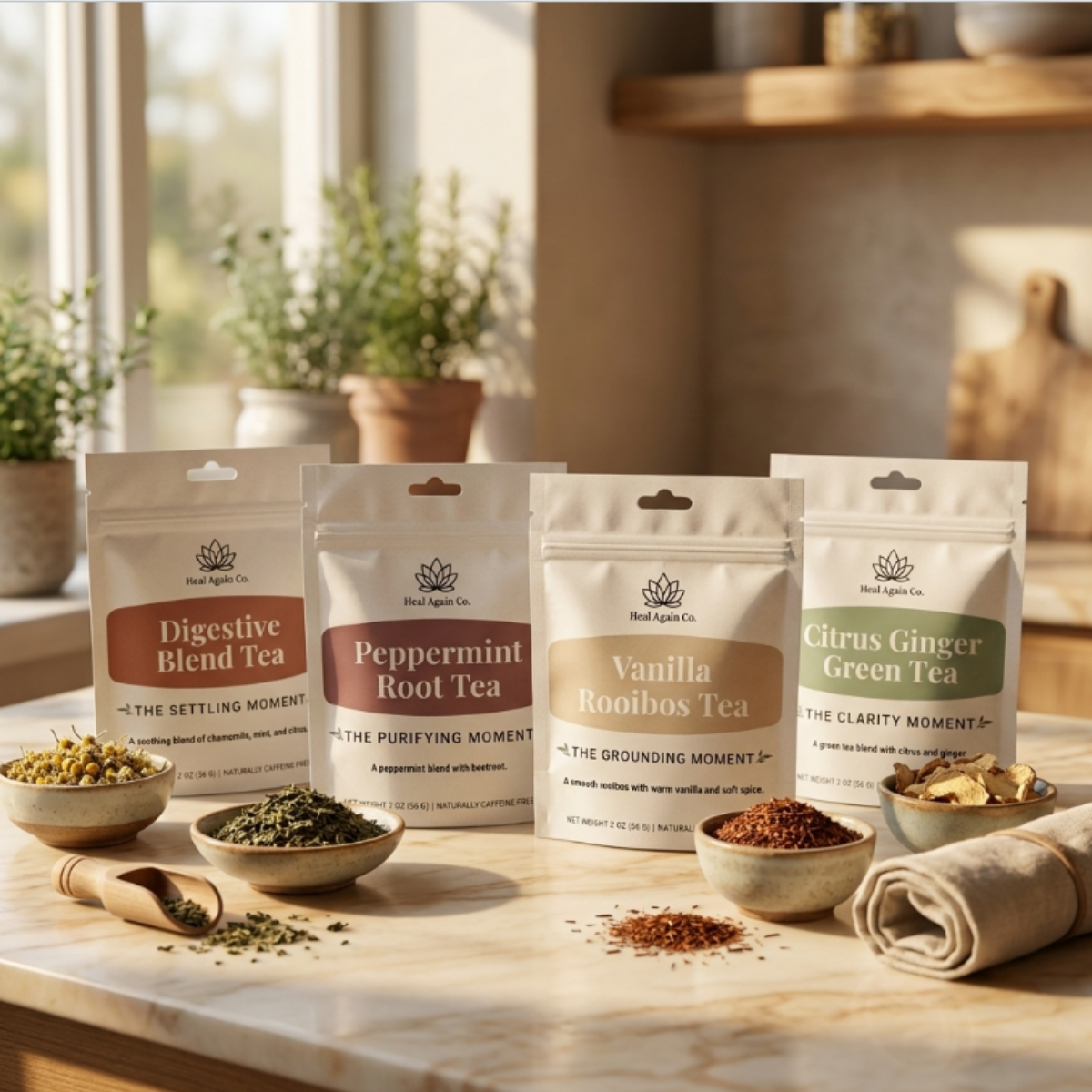 Heal again co herbal tea collection